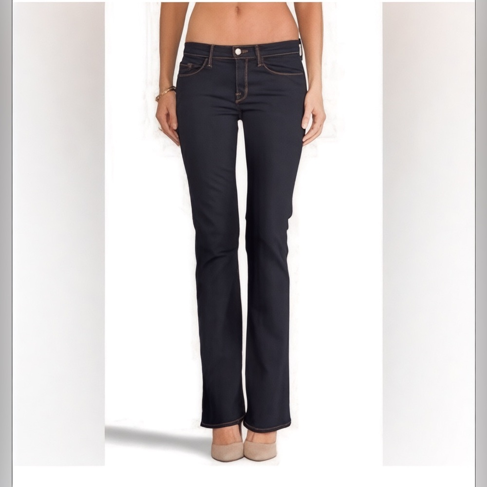 J Brand Revolve Brooke Bootcut Mid Rise Stretch Denim Aura Dark Wash Jeans 26
